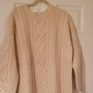 Handmade Knit Fisherman Wool Sweater